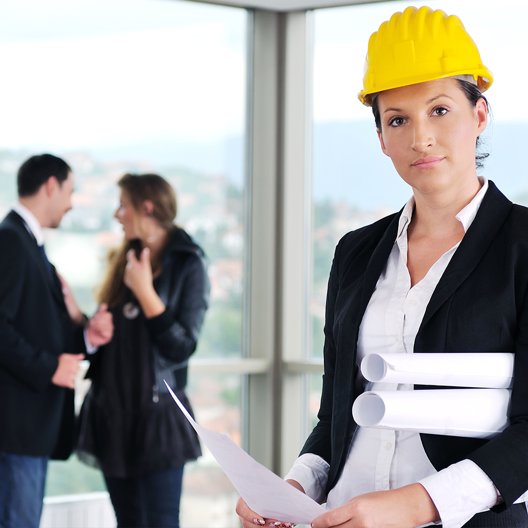 woman construction lead